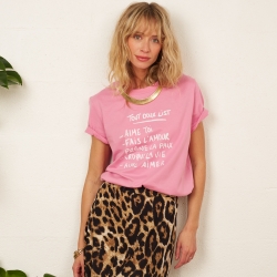 T-shirt Rose Tout Doux List