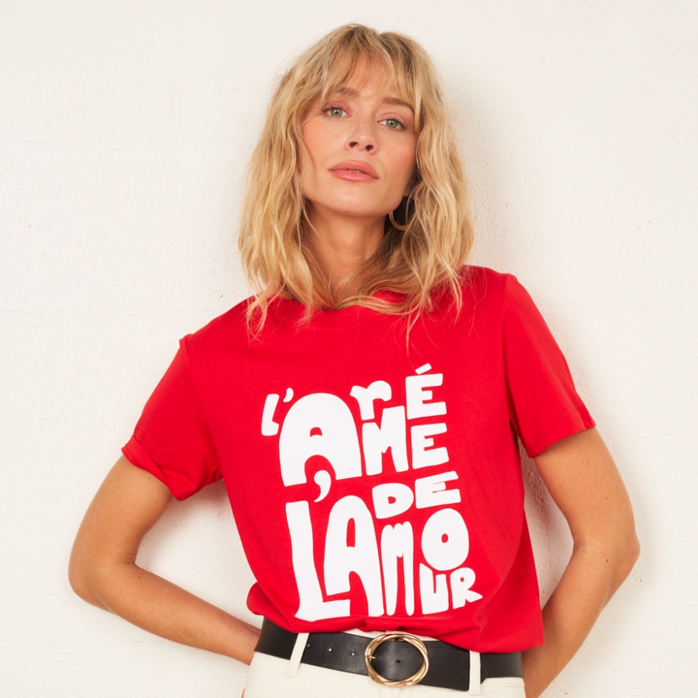 T-shirt Rouge Armée de l'Amour