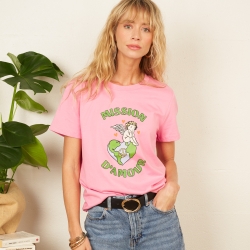 T-shirt Rose Mission d'Amour by Maud Parys