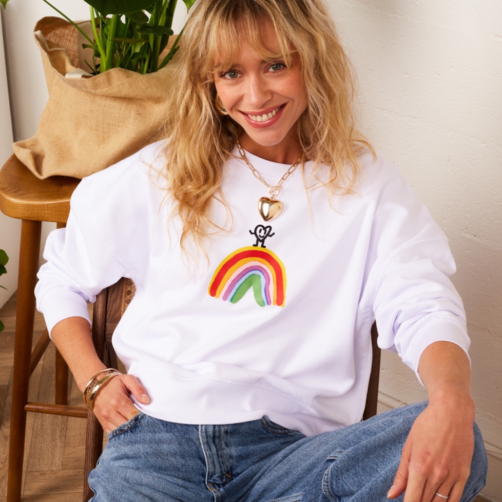 Sweat Boxy Blanc Luca by Maud Parys
