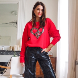 Sweat Rouge Cuore della Pace by Maud Parys