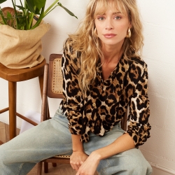Cardigan Antoine Léopard x Maud Parys