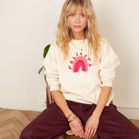 Sweat Crème Felice collection ARMÉE DE L'AMOUR