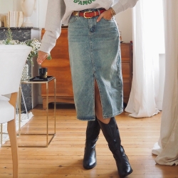 Jupe en denim Sydney x Maud Parys
