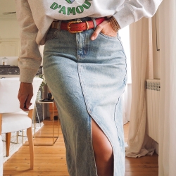 Jupe en denim Sydney x Maud Parys