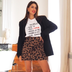 Jupe Miranda Léopard Marron x Maud Parys