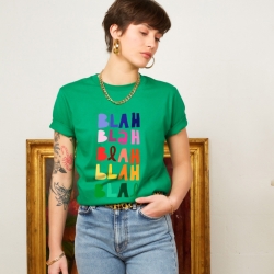 T-shirt Vert Blah Blah