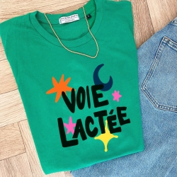 T-shirt Vert Voie Lactée
