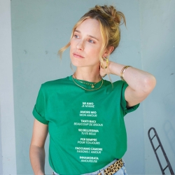 T-shirt Vert Mood Italiano