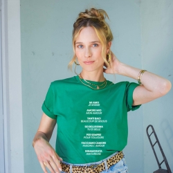 T-shirt Vert Mood Italiano