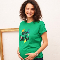 T-shirt Vert Voie Lactée Mamma