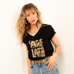 T-shirt Col V Armée de l'Amour