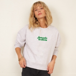 SWEAT GRIS FANCULO LA DIETA VERT V2 FAUBOURG54 FEMME SWEAT GRIS FANCULO LA DIETA VERT V2 FAUBOURG54 FEMME