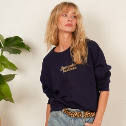 SWEAT BLEU FANCULO LA DIETA GOLD V2 FAUBOURG54 FEMME SWEAT BLEU FANCULO LA DIETA GOLD V2 FAUBOURG54 FEMME