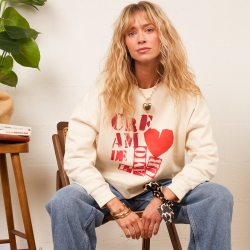 Sweat Boxy Crème Cream de l'Amour