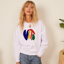 Sweat Boxy Blanc Vita