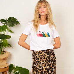 T-shirt Blanc Multi Amore