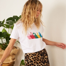T-shirt Blanc Multi Amore