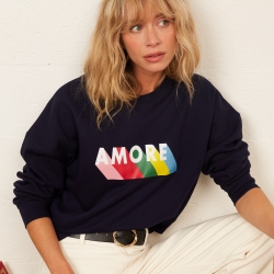 Sweat Boxy Multi Amore