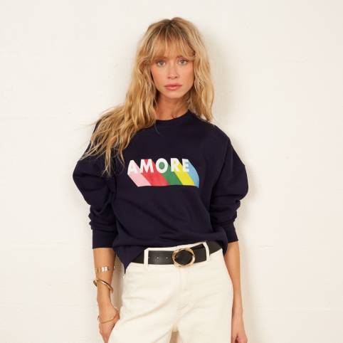 Sweat Boxy Multi Amore