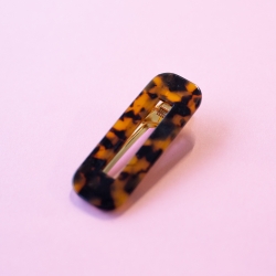 Barrette à Cheveux Léopard Rectangle