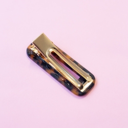 Barrette à Cheveux Léopard Rectangle