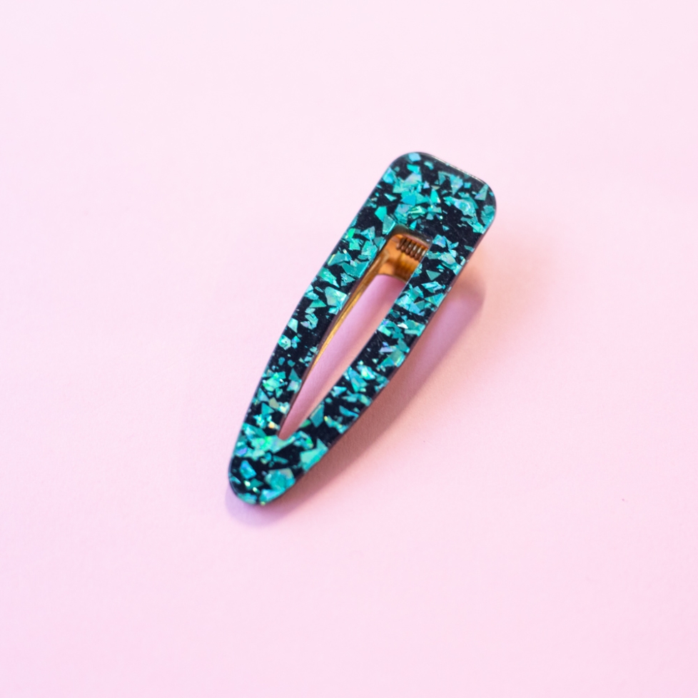 Barrette à Cheveux Emeraude