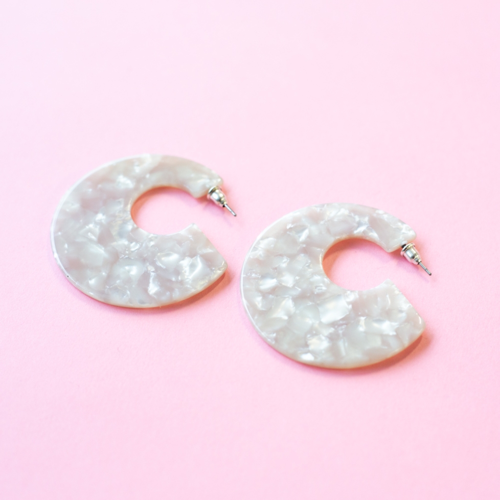 Boucles Georgia Blanches