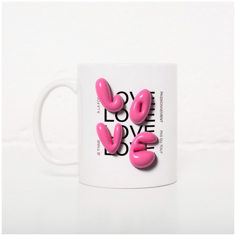 Tasse Love 3D