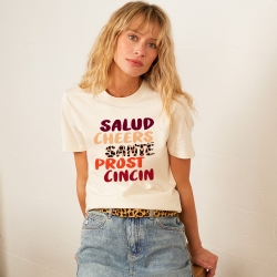 T-shirt Crème Cheers