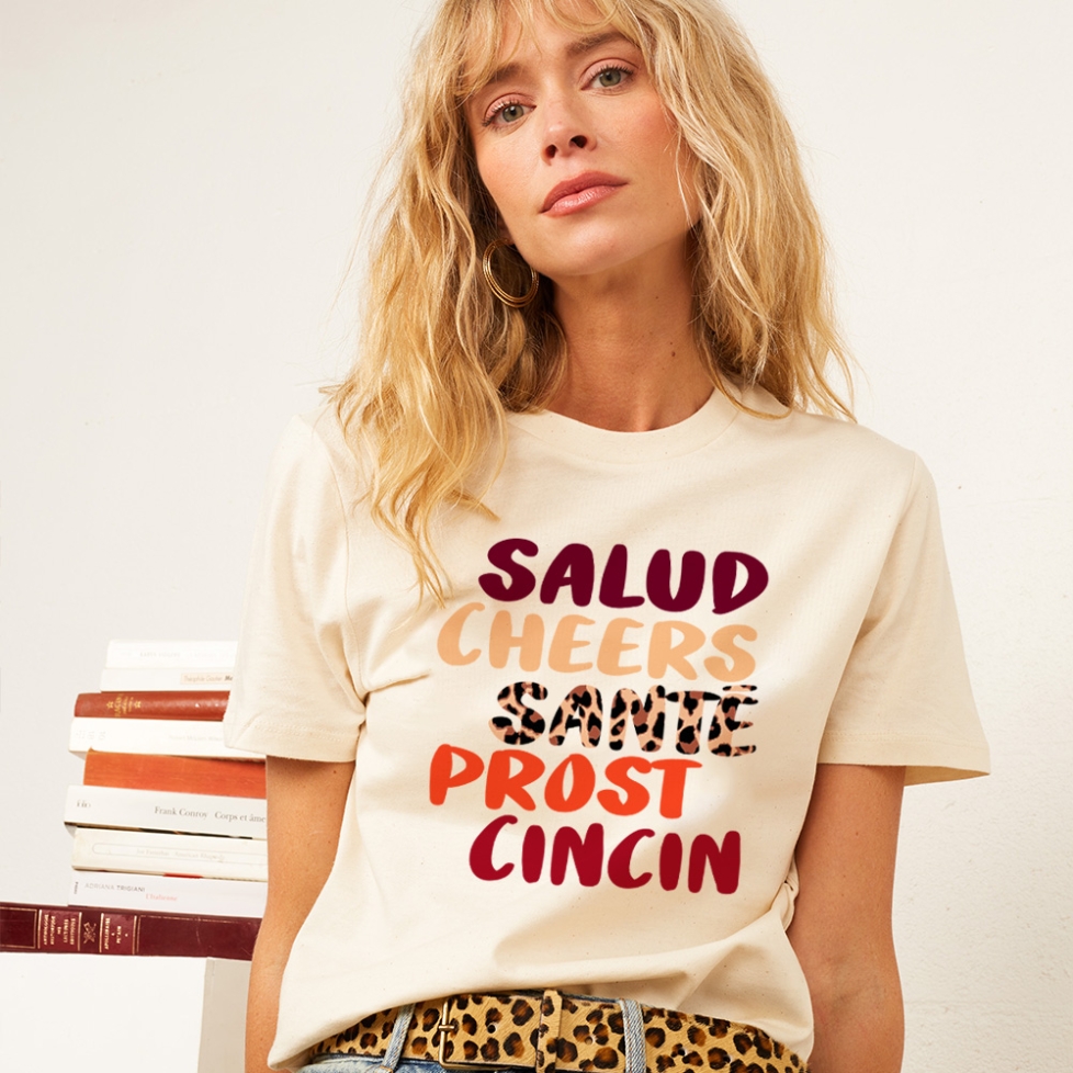 T-shirt Crème Cheers