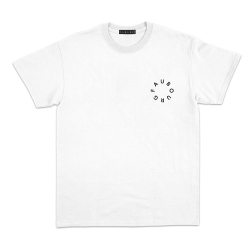 t-shirt blanc fluffy dog