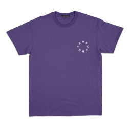 t-shirt violet fluffy dog