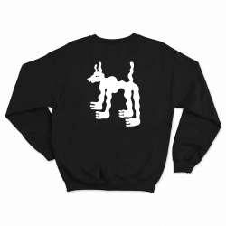 sweat noir fluffy dog