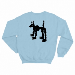 sweat bleu fluffy dog
