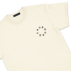 t-shirt creme fluffy dog