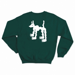 sweat vert fluffy dog