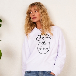 Sweat Blanc Boxy Lasagna Sweat Blanc Boxy Lasagna