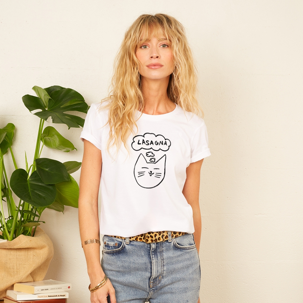 T-shirt Blanc Lasagna femme faubourg54