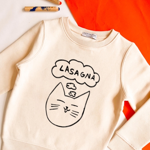 Sweat Crème Lasagna Enfant
