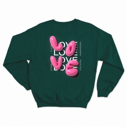 sweat vert love 3D