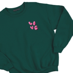 sweat vert love 3D