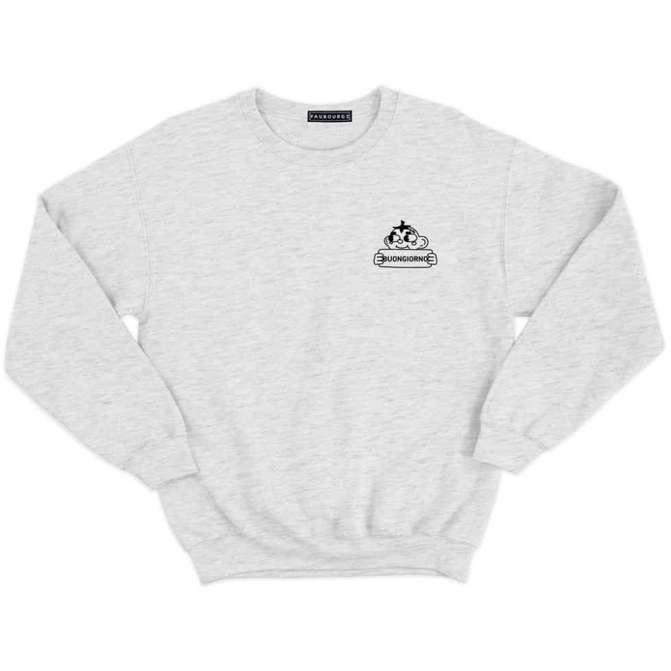 sweat gris buongiorno