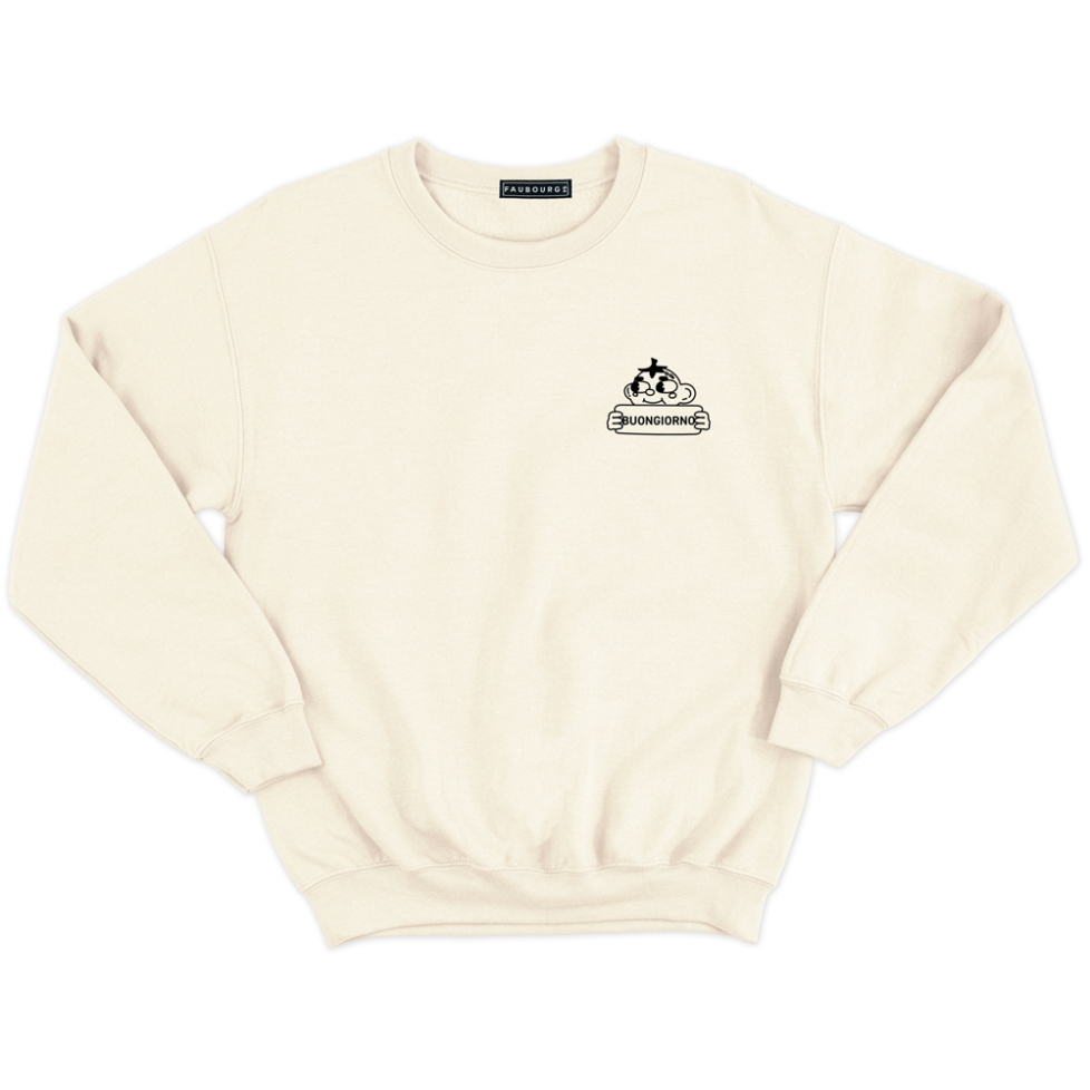 sweat crème buongiorno
