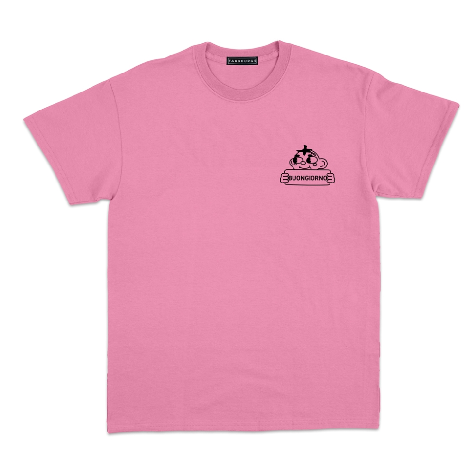 t-shirt rose buongiorno