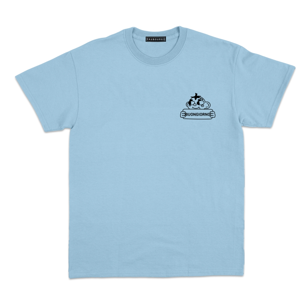 t-shirt bleu buongiorno