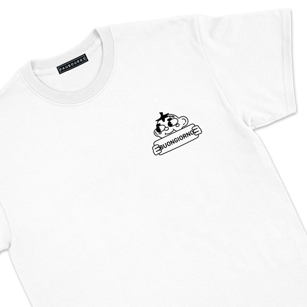 t-shirt blanc buongiorno