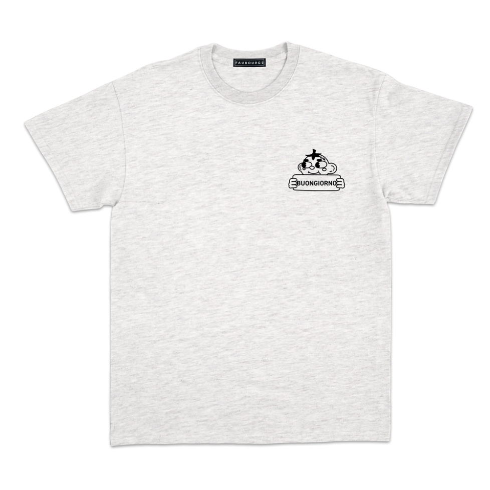 t-shirt gris buongiorno