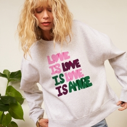 Sweat Gris Clair I Love Amore