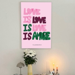 Affiche LOVE IS AMORE
